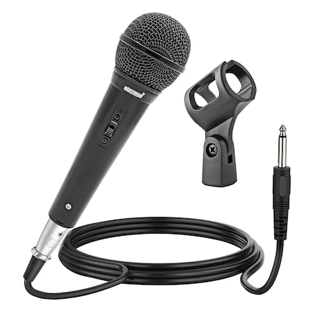 5 Core 5 Core Handheld Microphone For Karaoke Singing - Dynamic Cardioid Unidirectional Vocal XLR Mic PM 1O1 BLK